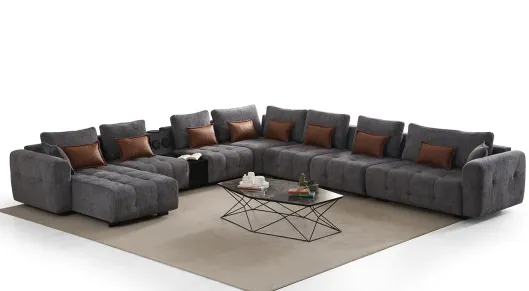 Product img 2, Madrid Ses Sistemli Köşe Koltuk Takımı